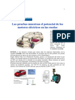 Las Pruebas Muestran El Potencial de Los Motores Eléctricos en Rueda