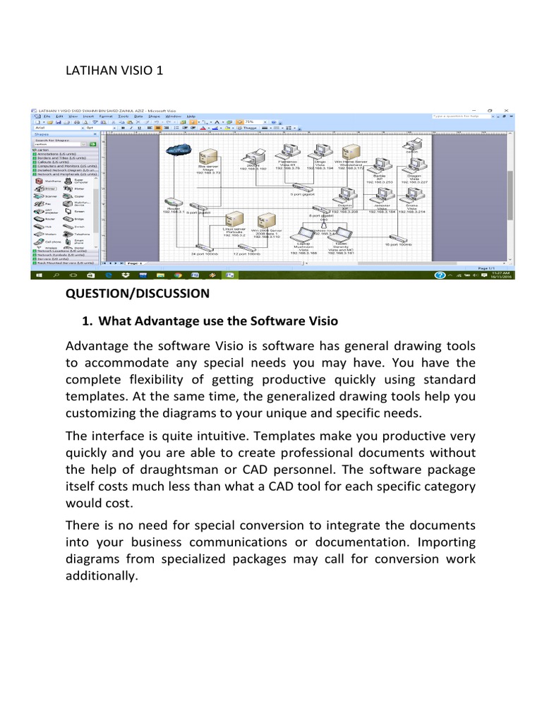 Advantages and Features of Visio Software | PDF