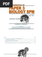 Fundamentals of Paper 3 Biology SPM