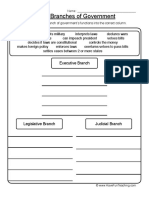 Three Branches Government Worksheet