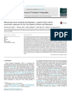 (Singh Et Al 2014) Measuring TOD Development A Spatial Multicriteria Assessment Approach PDF