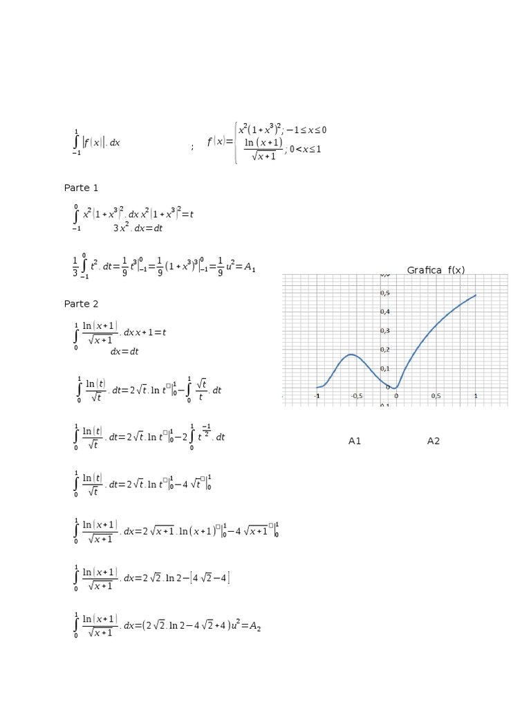 Integral Calculations and Area Analysis | PDF | Teaching Methods ...