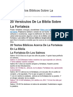 20 Versículos Bíblicos Sobre La Fortaleza