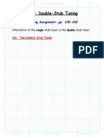 5.3 - Double-Stub Tuning: Reading Assignment