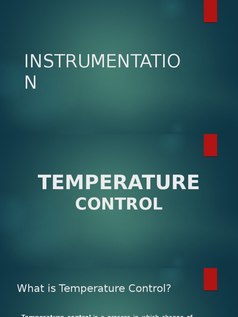 Temperature Control for Instrument Enclosures | PDF | Measuring ...