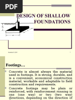 Design of Shallow Foundation