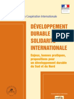 Dd Developpement Durable Solidarite Internationale