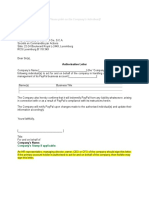 PayPal Authorization Letter Template | PDF