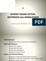 1. Sistem, Informasi Dan Manajemen