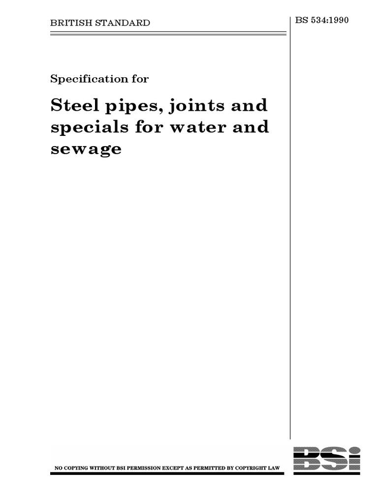 Bs 534 PDF Fiberglass Pipe (Fluid Conveyance)