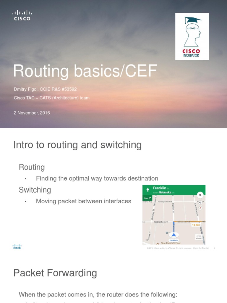 Webinar 01 - Routing Basics CEF | PDF | Routing | Internet Protocols
