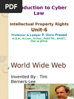 Introduction To Cyber Law.