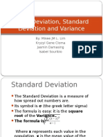 Mean Deviation Standard Deviation and Variance
