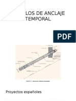 Ejemplos de Muros de Anclaje Temporal