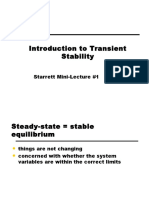 Stability in Power System