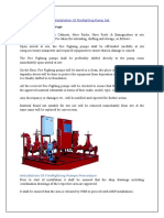 Method Statement For Installation of Firefighting Pump Set