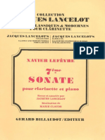 Lefevre - 7 Sonata para Clarinete y Piano