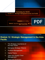 Marketing For MOST: Module 12 - Strategic Management in The Asia-Pacific