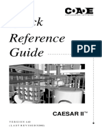 Quick Reference Ceasar II