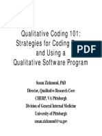 Qualitative Coding - Strategies For Coding Texts and Using A Qualitative Software Program