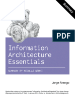 Information Architecture Essentials by Jorge Arango Summary