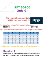 STAT-30100. Quiz 0