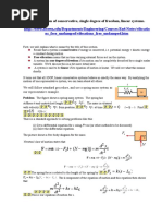 Ns - Free - Undamped/vibrations - Free - Undamped - HTM: Free Vibration of Conservative, Single Degree of Freedom, Linear Systems