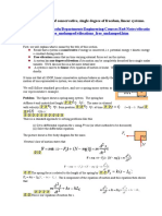 Ns - Free - Undamped/vibrations - Free - Undamped - HTM: Free Vibration of Conservative, Single Degree of Freedom, Linear Systems