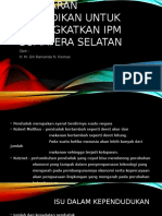 Paska IE - PI - Anggaran Pendidikan Untuk Peningkatan IPM Sumatera Selatan