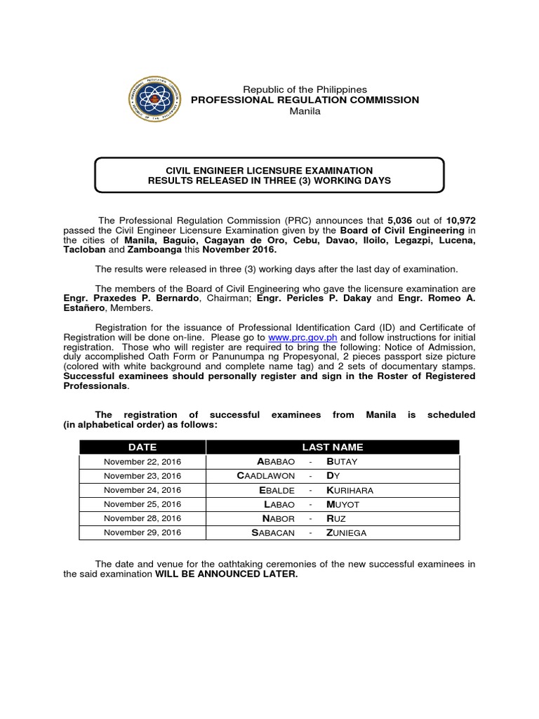 Full Text Civil Engineer Board Exam Government And Personhood