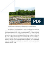 Uncontrolled Dumping and Leachate Treatment Plant