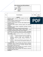 Daftar Tilik Akreditasi Pencatatan Dan Pelaporan Dokumen