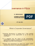 Governance in Psus: G. Srinivasan