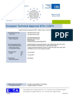 ETA 11 0374 For HSA Stud Anchor ETAG 001-02 Option 7 Approval Document ASSET DOC APPROVAL 0201