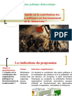 Thème 3 - Contribution Politique Des Organisations Politiques