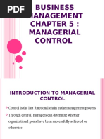 5 Managerial Control