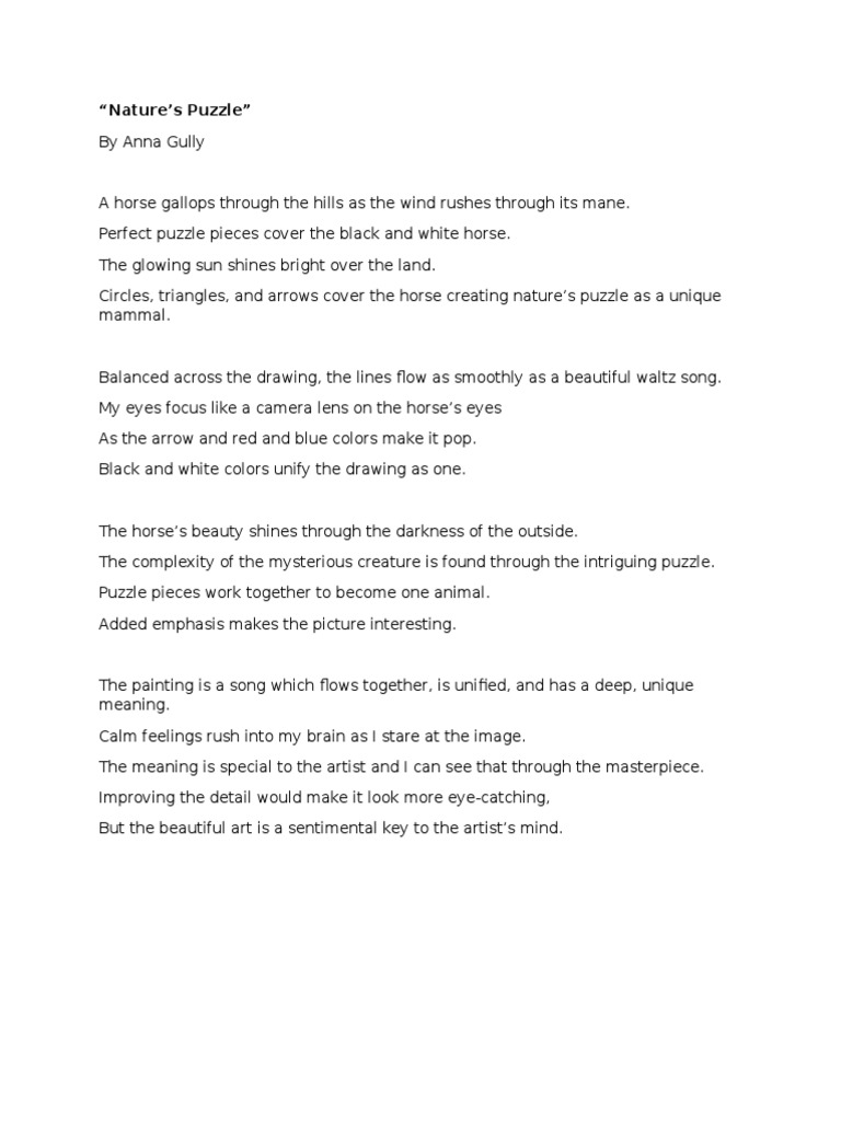 Art Poem | PDF
