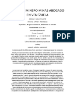 Derecho Minero Minas Abogado en Venezuela PDF