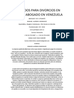Abogados Para Divorcios en Caracas Abogado en Venezuela
