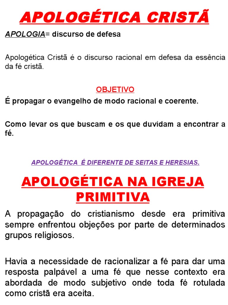 Fundamentos da Apologética Cristã | PDF | Apologética | Deus