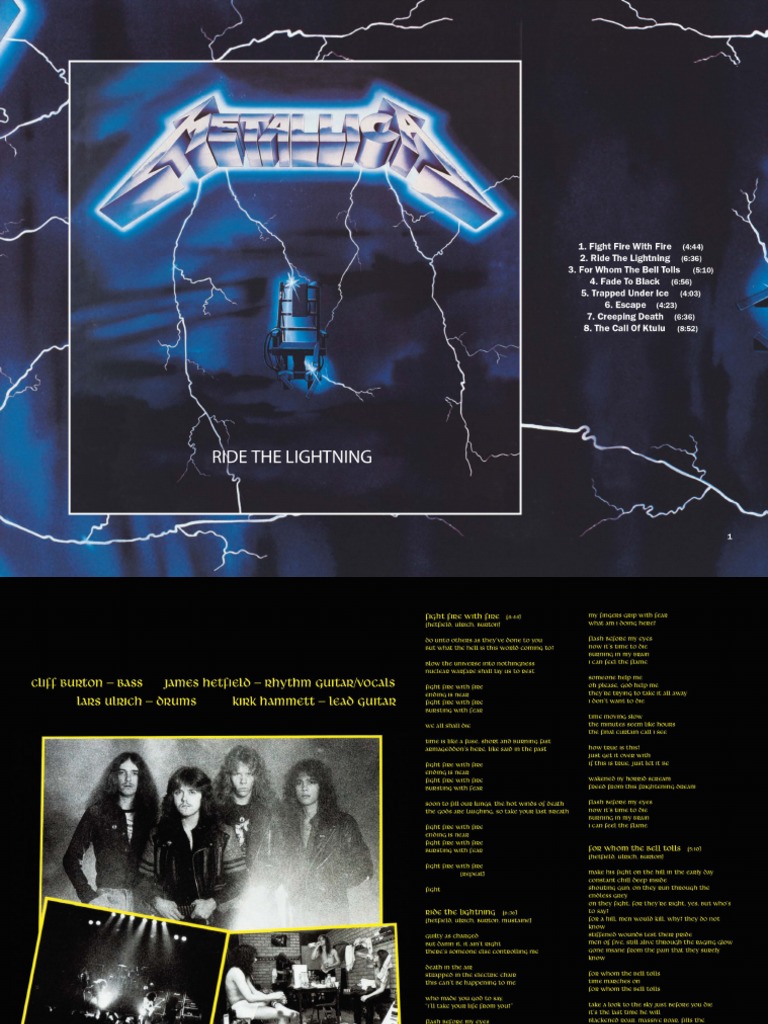 Digital Booklet - Ride The Lightning | PDF