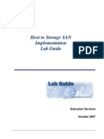 Host To Storage SAN Implementation - Lab Guide