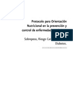 Protocolo para Orientación Nutricional en La Pevención y Control de Enfermedades Crónicas PDF
