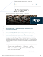 Estrategias de Marketing Para Instituciones Educativas - Marketing PYME