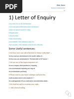 Enquiry and Its Reply !