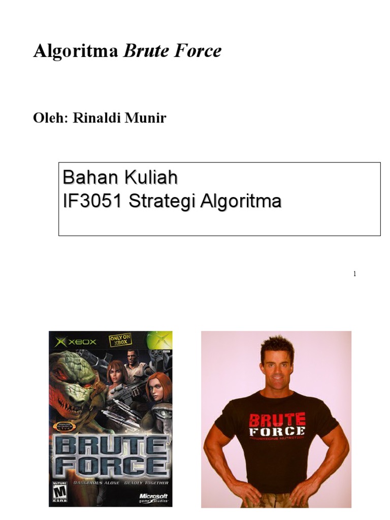 Contoh Algoritma Brute Force | PDF | Metode & Bahan Ajar | Sains ...