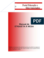 Manual de Etiqueta a Mesa