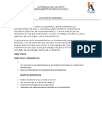 Energía Interna y La Primera Ley de La Termodinámica