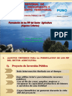 Criterios PIP Agricultura 2011