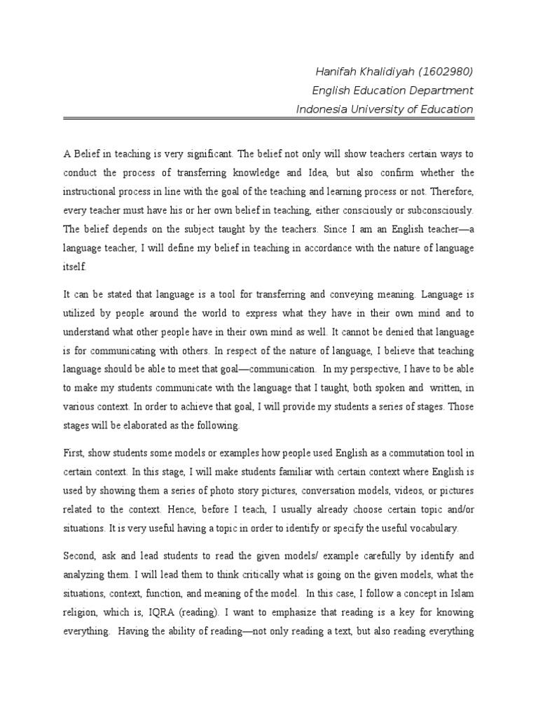 evaluative essay